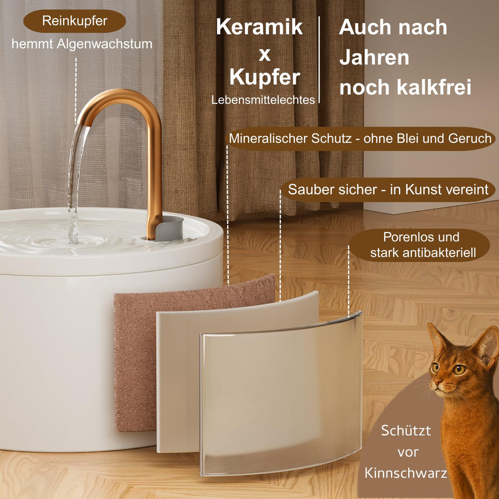 MISFANS Katzenbrunnen Keramik
