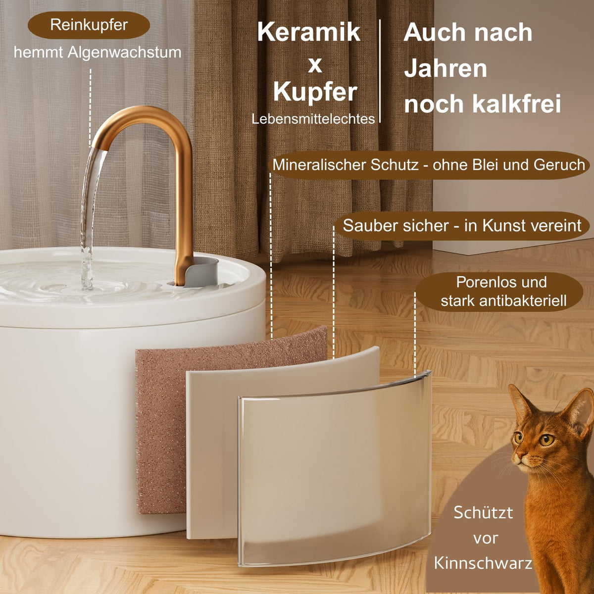 MISFANS Katzenbrunnen Keramik